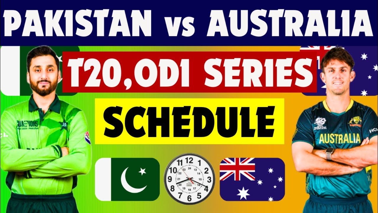 Australia Tour of Pakistan 2026 | Australia vs Pakistan T20,ODI series schedule 2026 ll