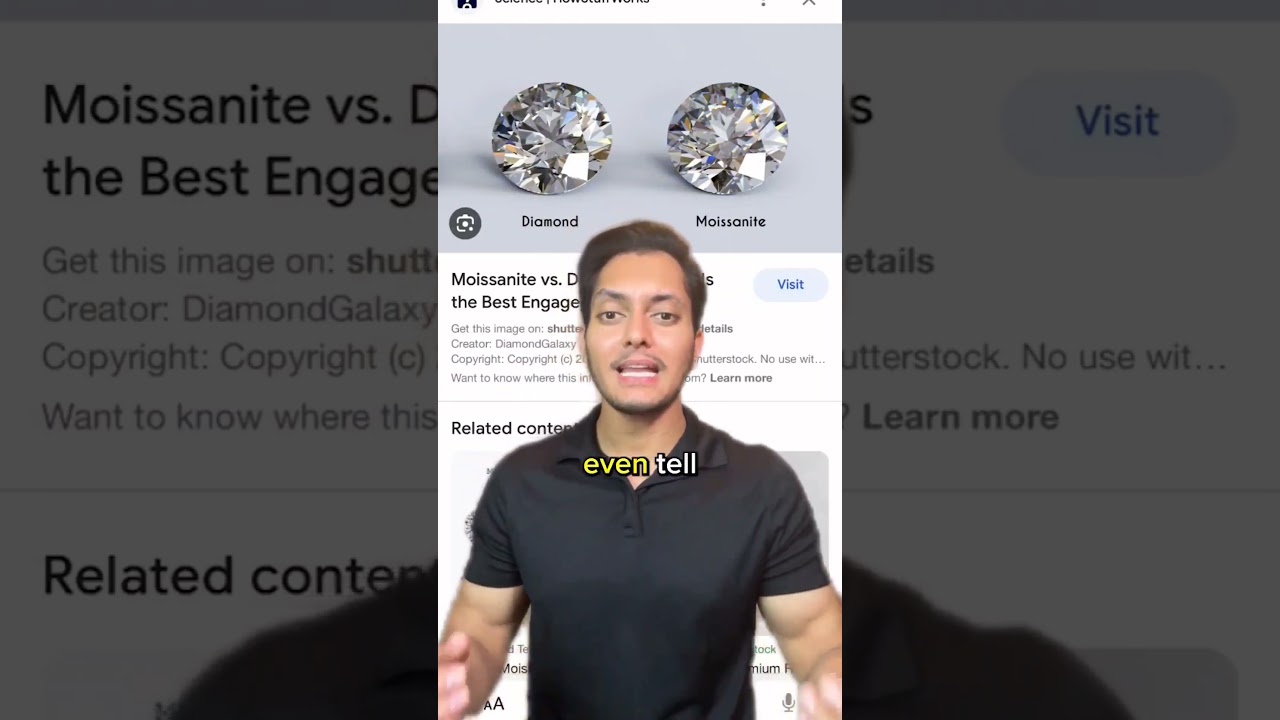 💍&nbsp;Watch this before buying a diamond engagement ring! #engagement #moissanite