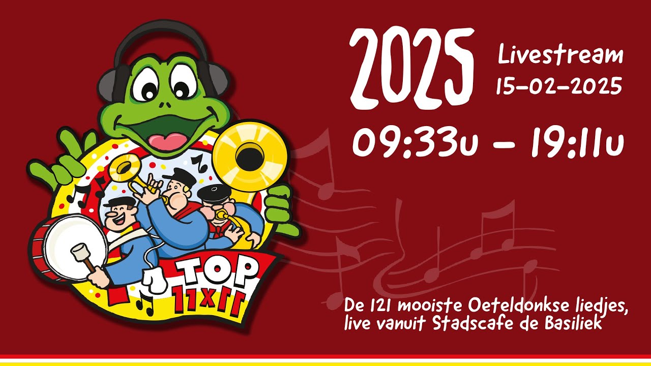 De Oeteldonk Top 11x11 van 2025 - Livestream