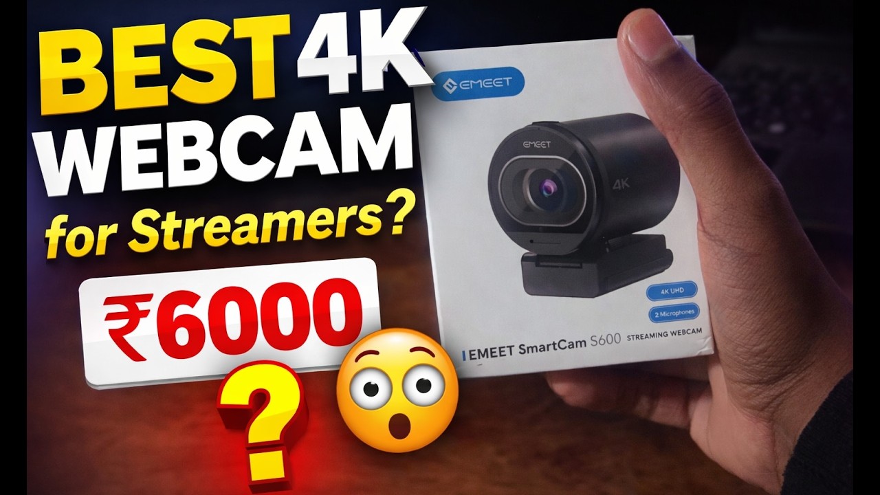 Is This the BEST 4K Webcam for Streamers? | EMEET S600 Unboxing