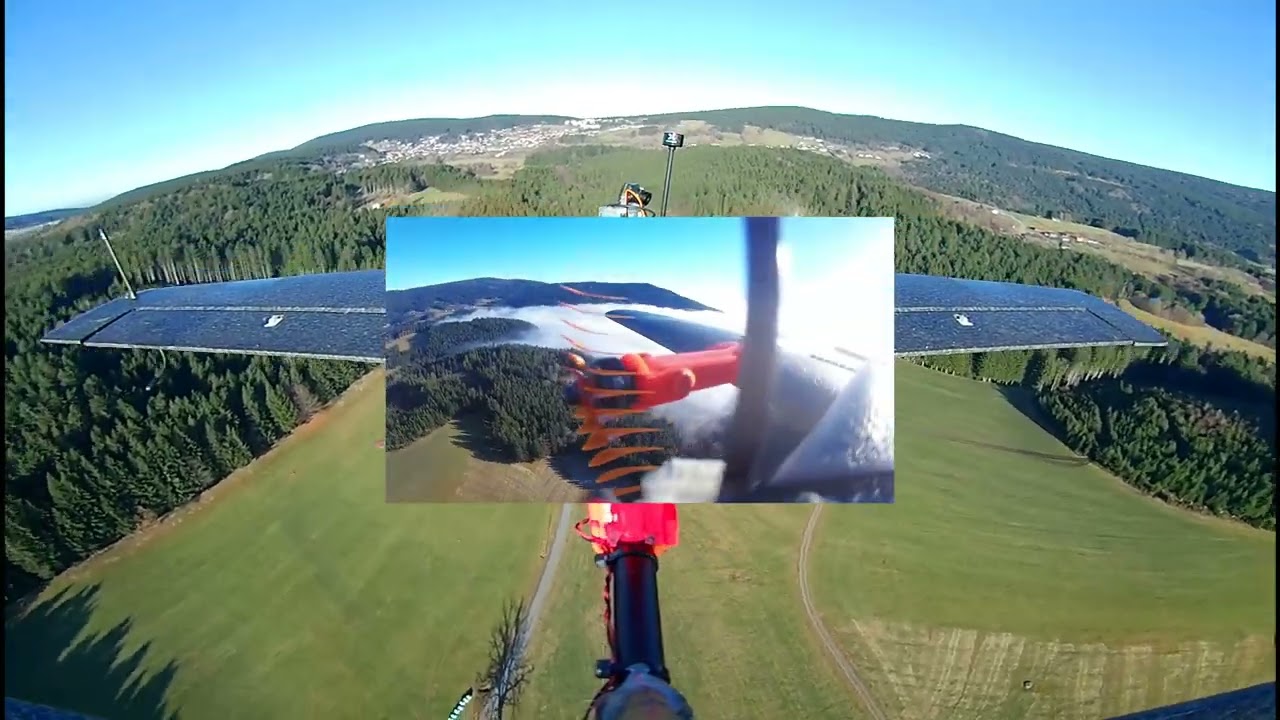 HEEWING T1 VTOL Nebelfliegen Heckkamera mit Overlay Brille Akku 2 21 12 2025 verpixelt