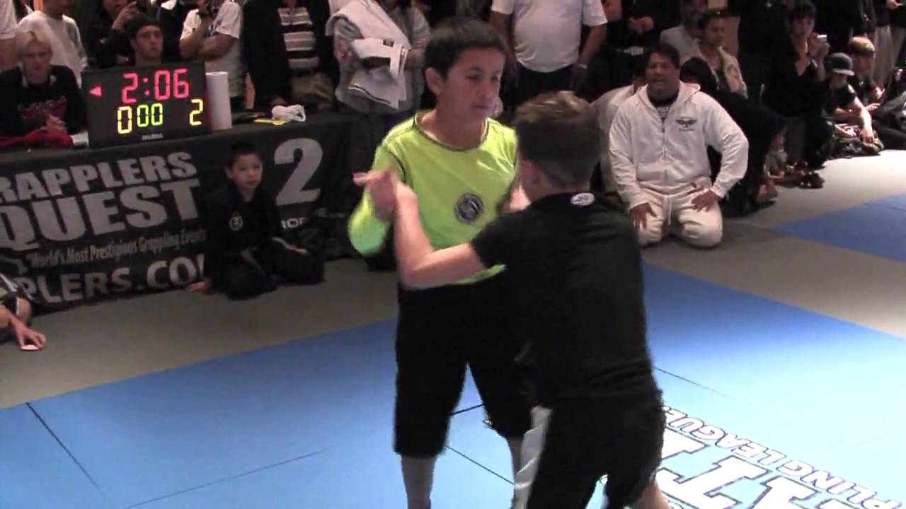Kids Finals! Sage Vito vs Brandon Cardona at Grapplers Quest World Series of Grappling