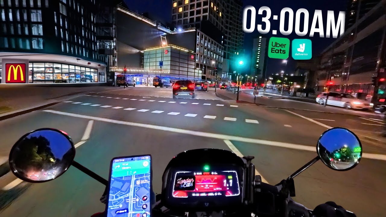 Starting My UberEats & Deliveroo Shift At 3AM – McDonald’s Breakfast Fail…Customer Fell Asleep!