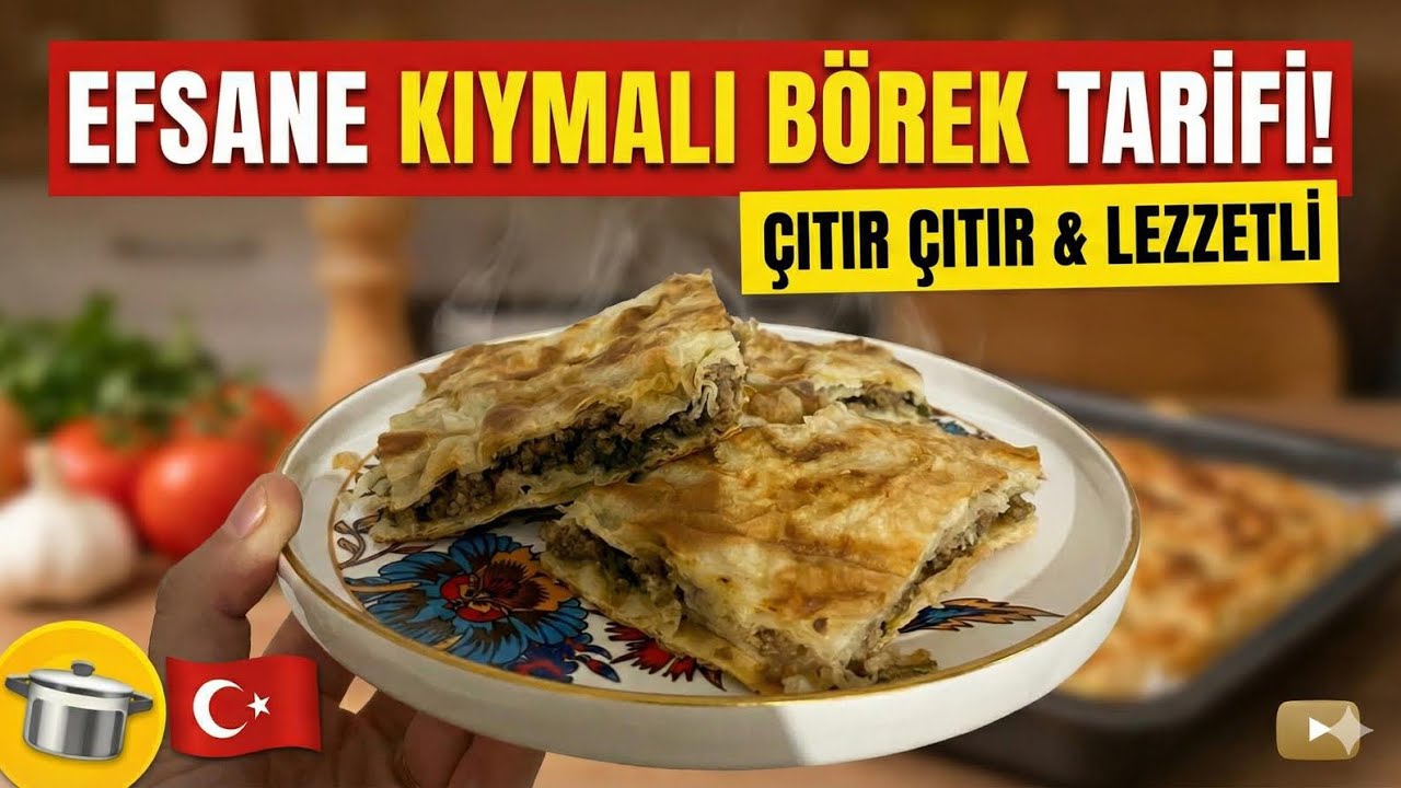 Yufkadan Su Böreği Tadında Kıymalı Börek