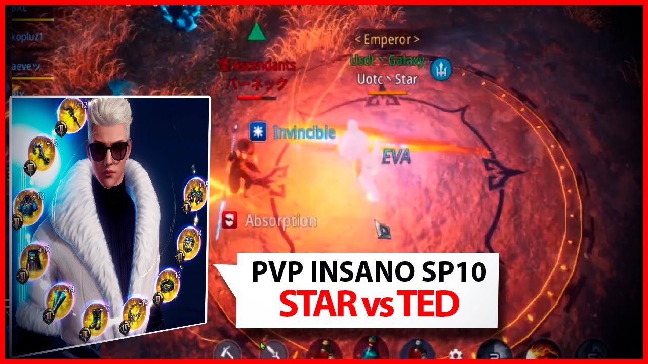 STAR PT vs TED PT, PVP INSANO LANCEIRO 730K vs LANCEIRO 680K [SP10F] - MIR4