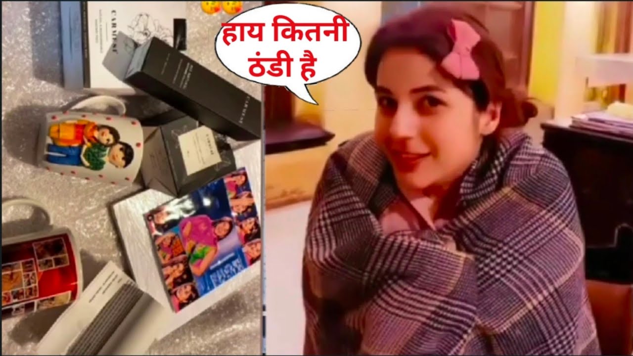 Shehnaz Gill Funny Video For Winter : Siddharth Shukla And Shehnaaz Gill Thank FANS For Gifts
