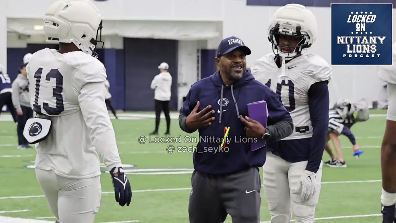 HIGHLIGHTS: Penn State football's playmakers go through position drills at practice