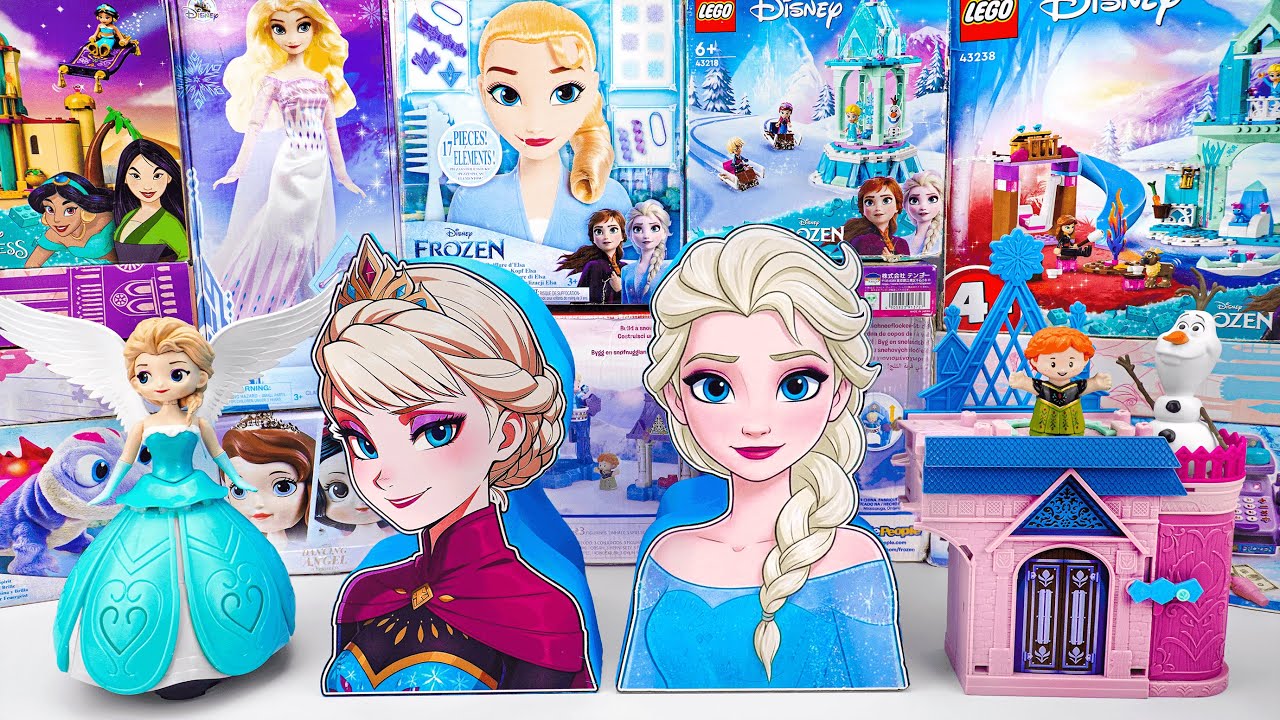 Unboxing Elsa and Anna Mystery Box Toys | Elsa Styling Head Toy | Anna's Arendelle Castle Playset