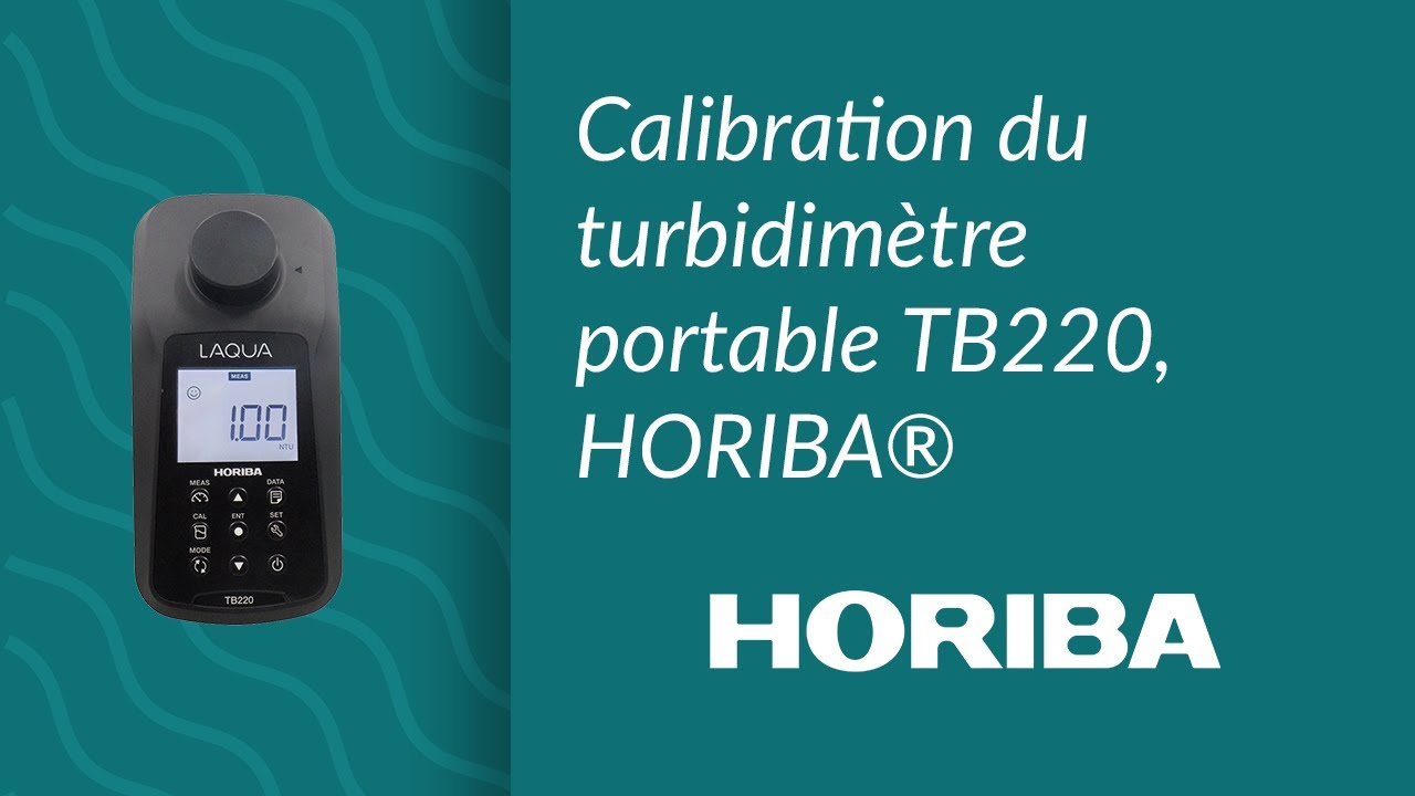 Calibration du turbidimètre portable TB220, HORIBA®