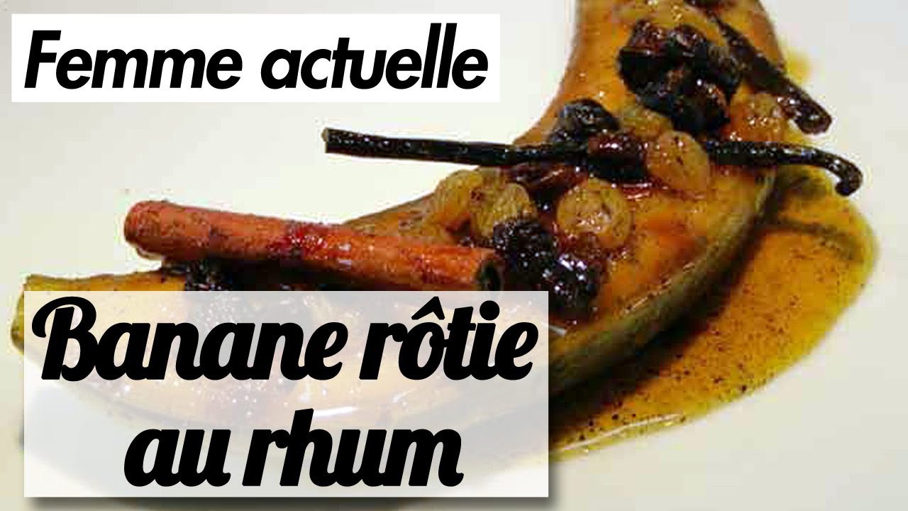 Banane flambée - Recette facile