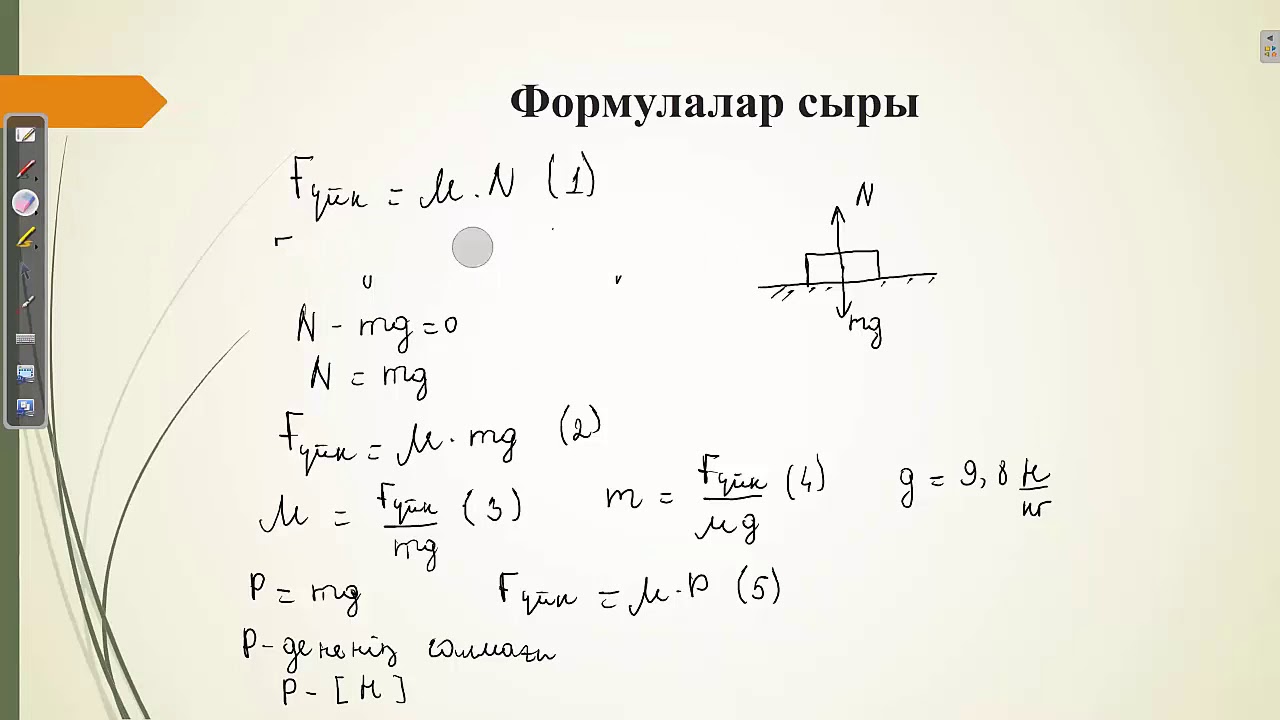 Үйкеліс күші 7 сынып