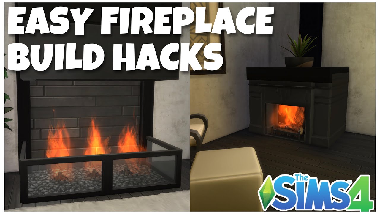 THE SIMS 4 | 5 EASY FIREPLACE BUILD HACKS ♡