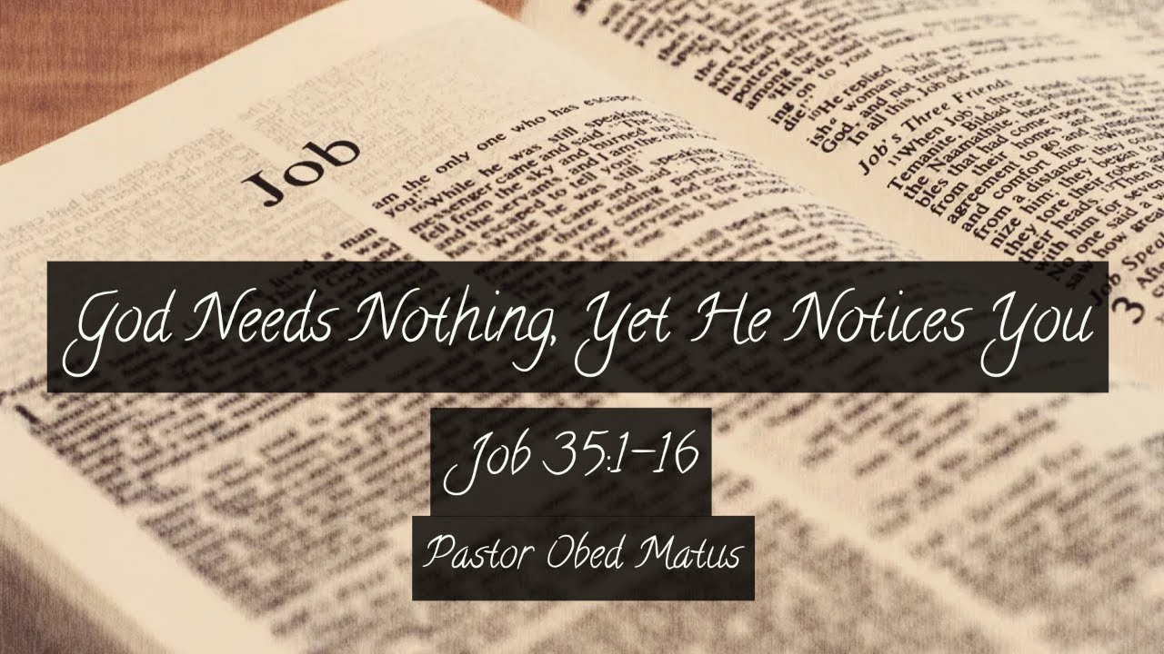 January 31, 2026 Worship Service Livestream — God Needs Nothing, Yet He Notices You