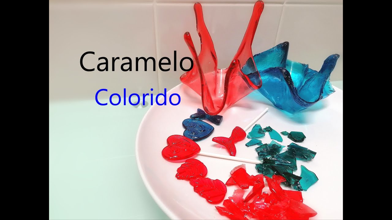 Como Fazer Caramelo Colorido para Decoração | com Gosto