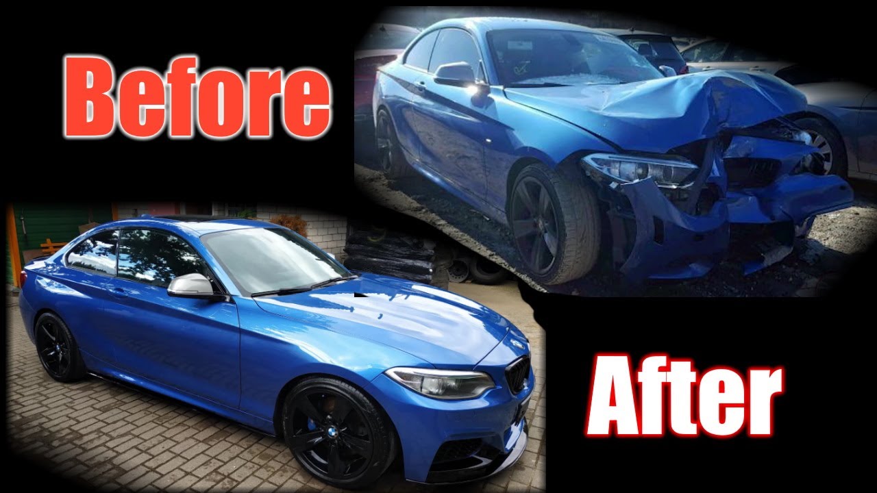 Rebuilding A SALVAGE BMW F22 IN 6 MINUTES