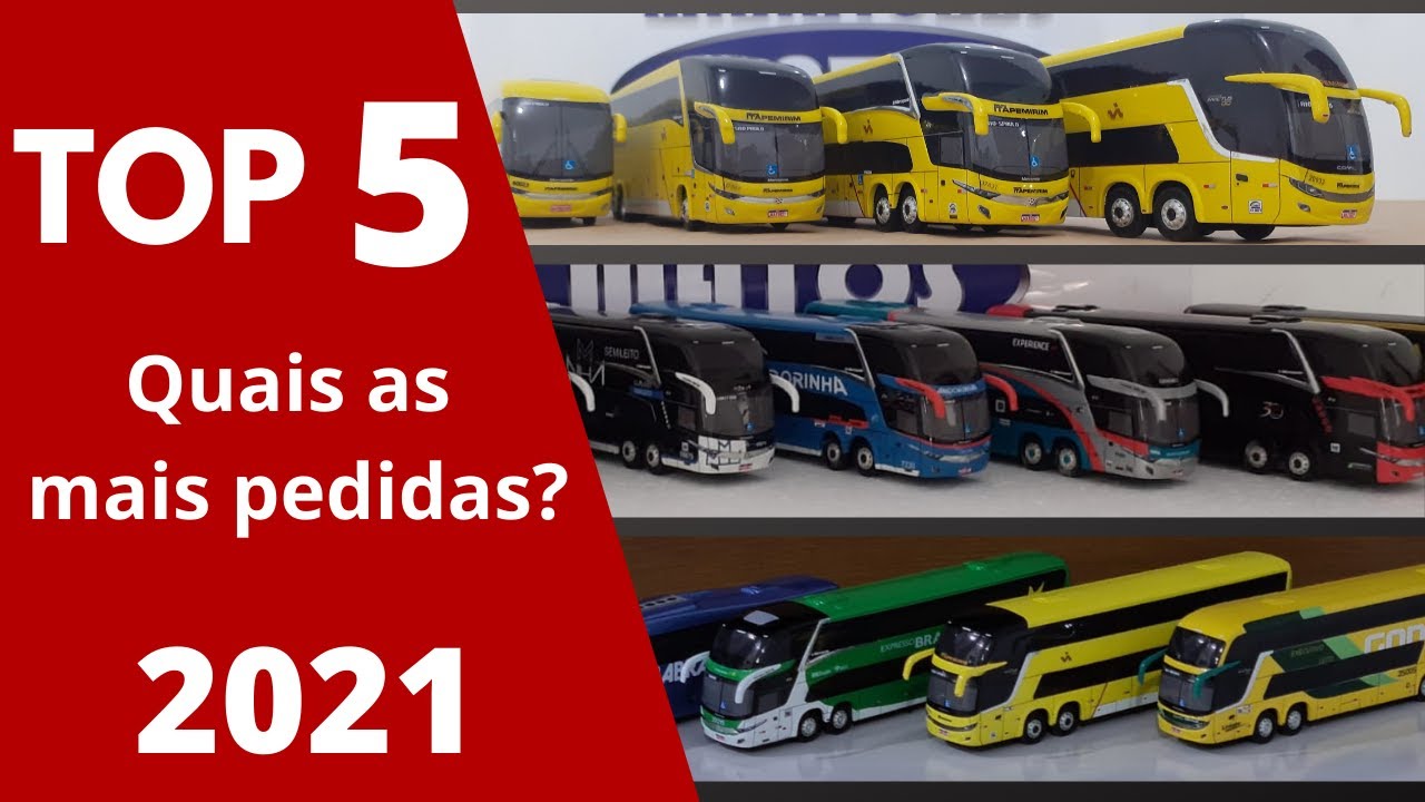 Retrospectiva Miniaturas de ônibus 2021 - TOP 5
