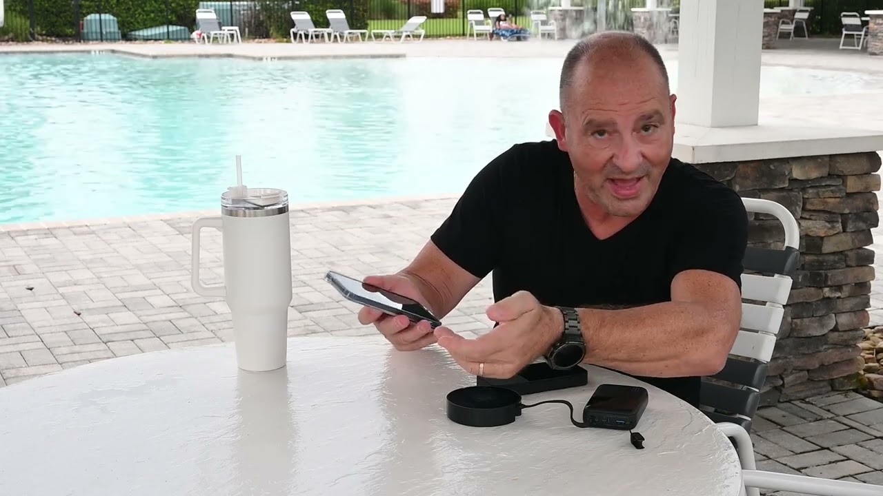 Sitting Pooside BlockDAG X10 Mining