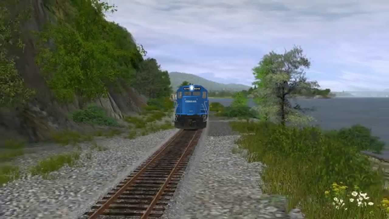 Conrail SD40's on the River Line