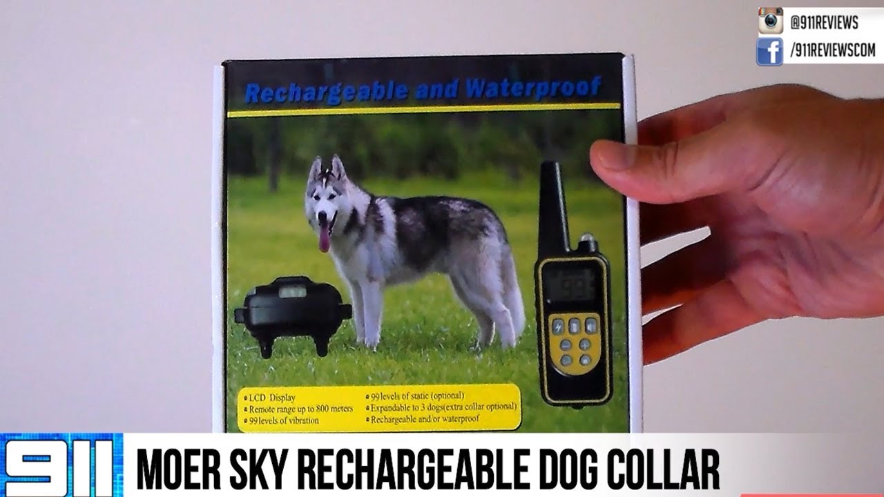 Moer Sky Dog Training Collar, Upgraded 100% Waterproof Rechargeable