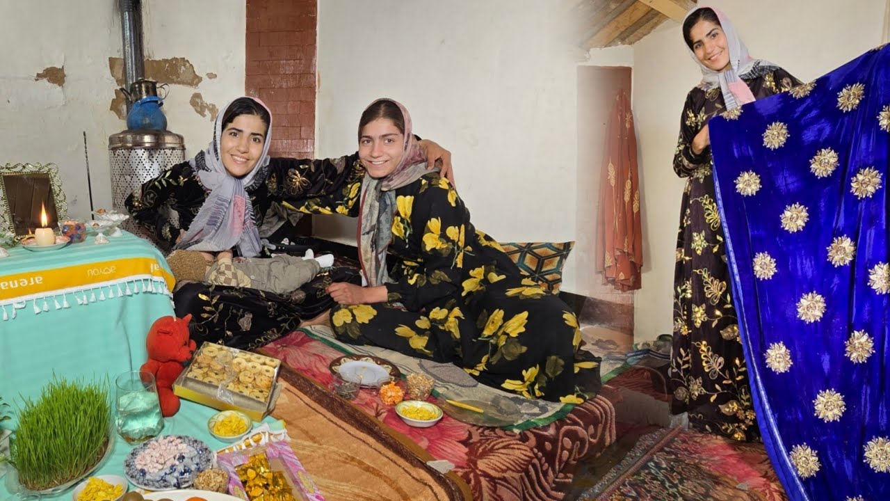 Life of a Single Nomadic Mother in the Mountains | From Struggle to Joy on Nowruz Day 🏔️✨