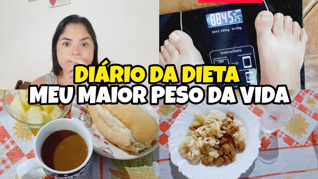 DIÁRIO DA DIETA /RECOMEÇO / TOMEI CORAGEM E ENCAREI A BALANÇA 