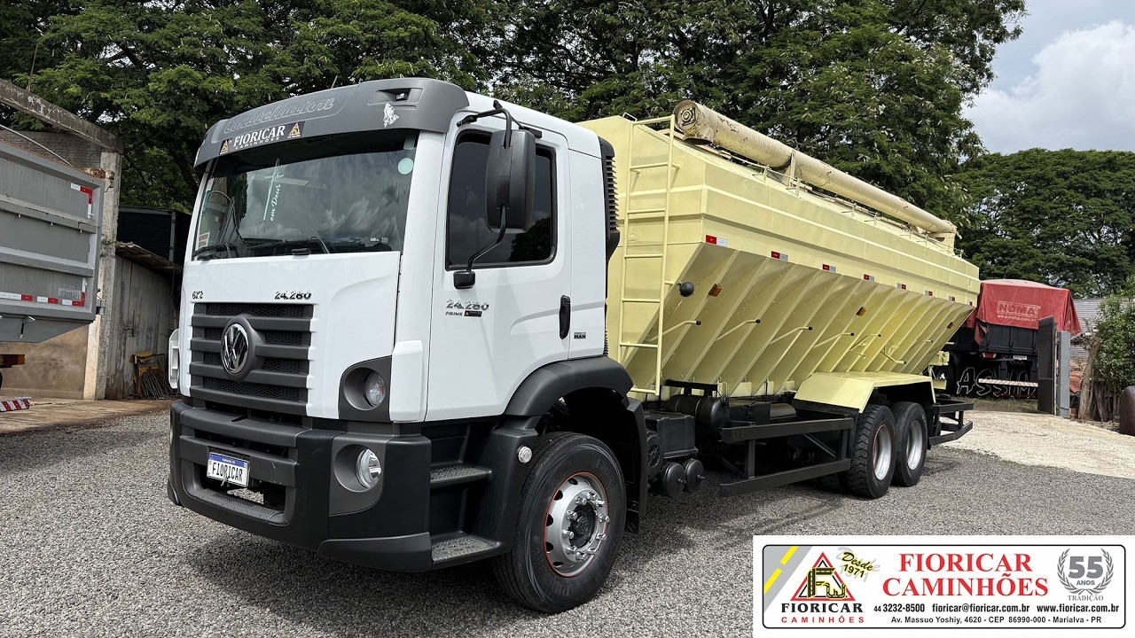 VOLKSWAGEN 24.280 CONSTELATION 2019/2020 AR CONDICIONADO SILO-GRANELEIRO 7.50MTS COMPRI + 4 BOCAS