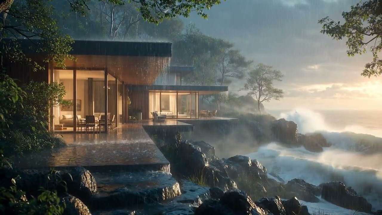 Soothing Ocean Waves on a Cliff | Sleep, Focus & Meditation