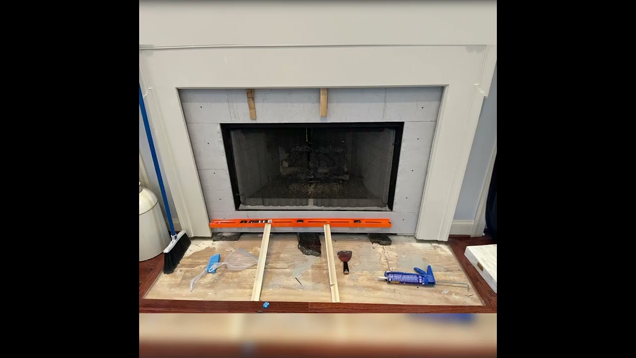 Fireplace and mantle renovation