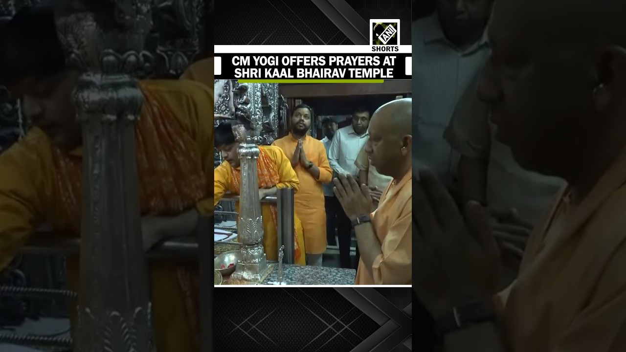 UP CM Yogi Adityanath offers prayers at Shri Kaal Bhairav Temple in Varanasi