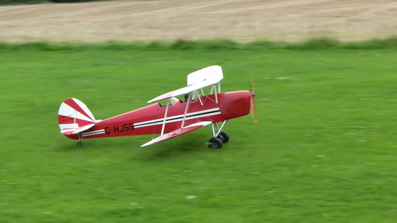 1/4 scale stampe with prototype Laser 180 petrol engine.