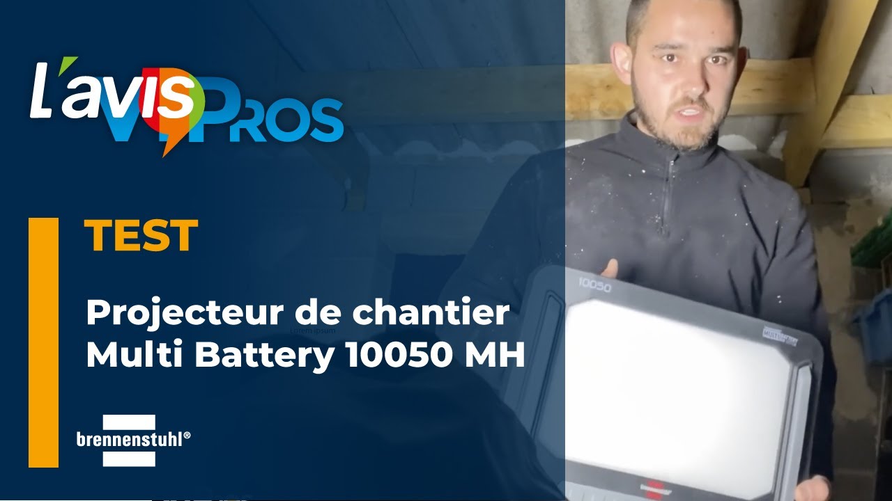 Test du projecteur LED Multi Battery 10050 MH Hybride de Brennenstuhl | L'AvisPros
