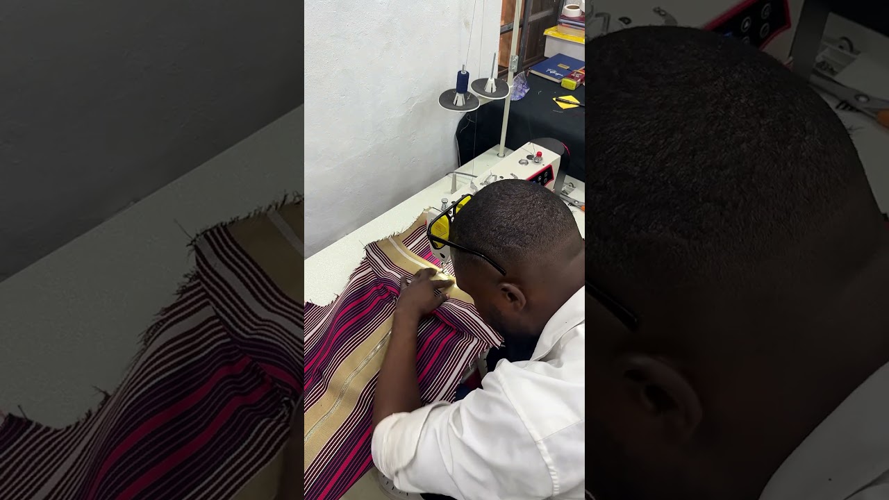 How I made this Aso-Oke longsleeve jacket #fashion #howimadeit #howimade