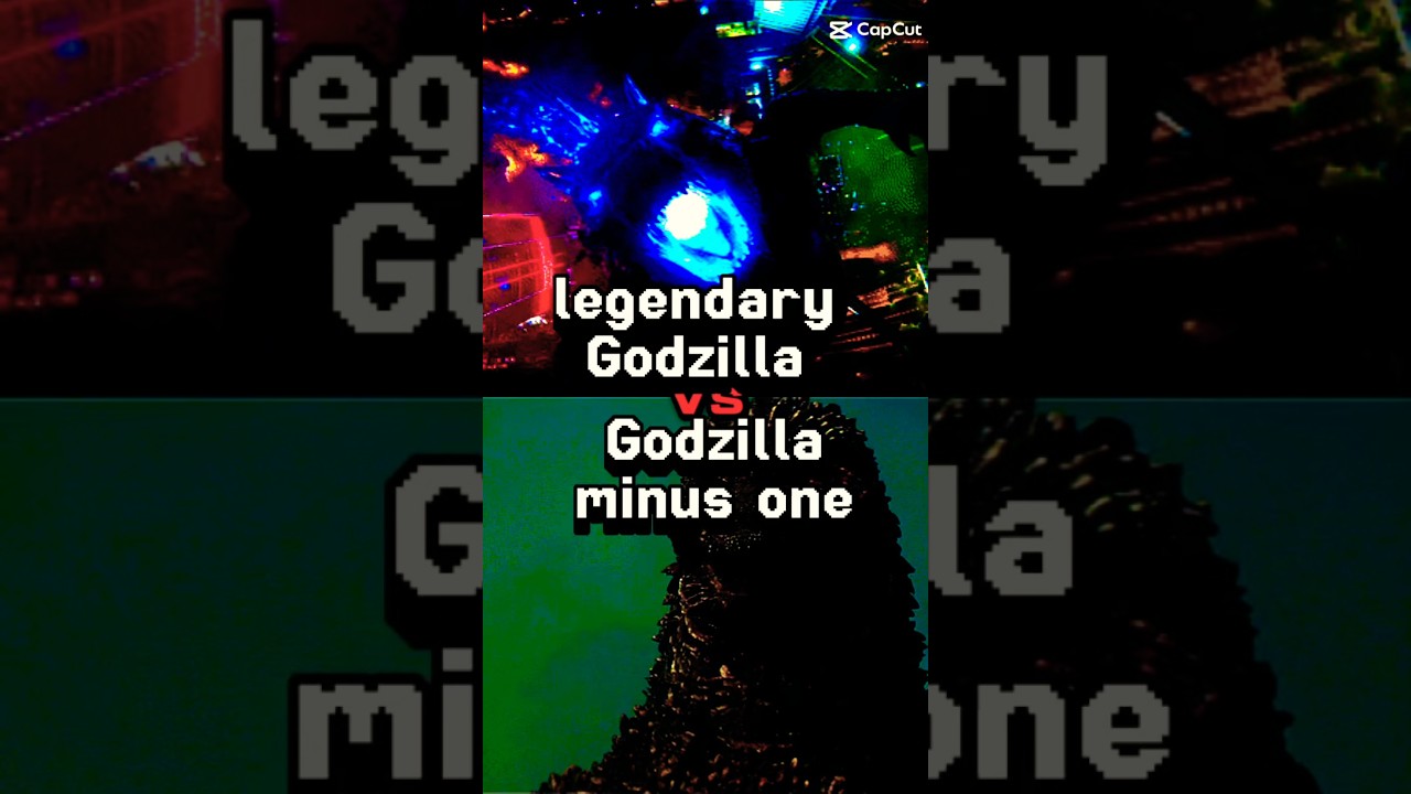 Legendary Godzilla vs Godzilla minus one #edit #monsterverse #toho
