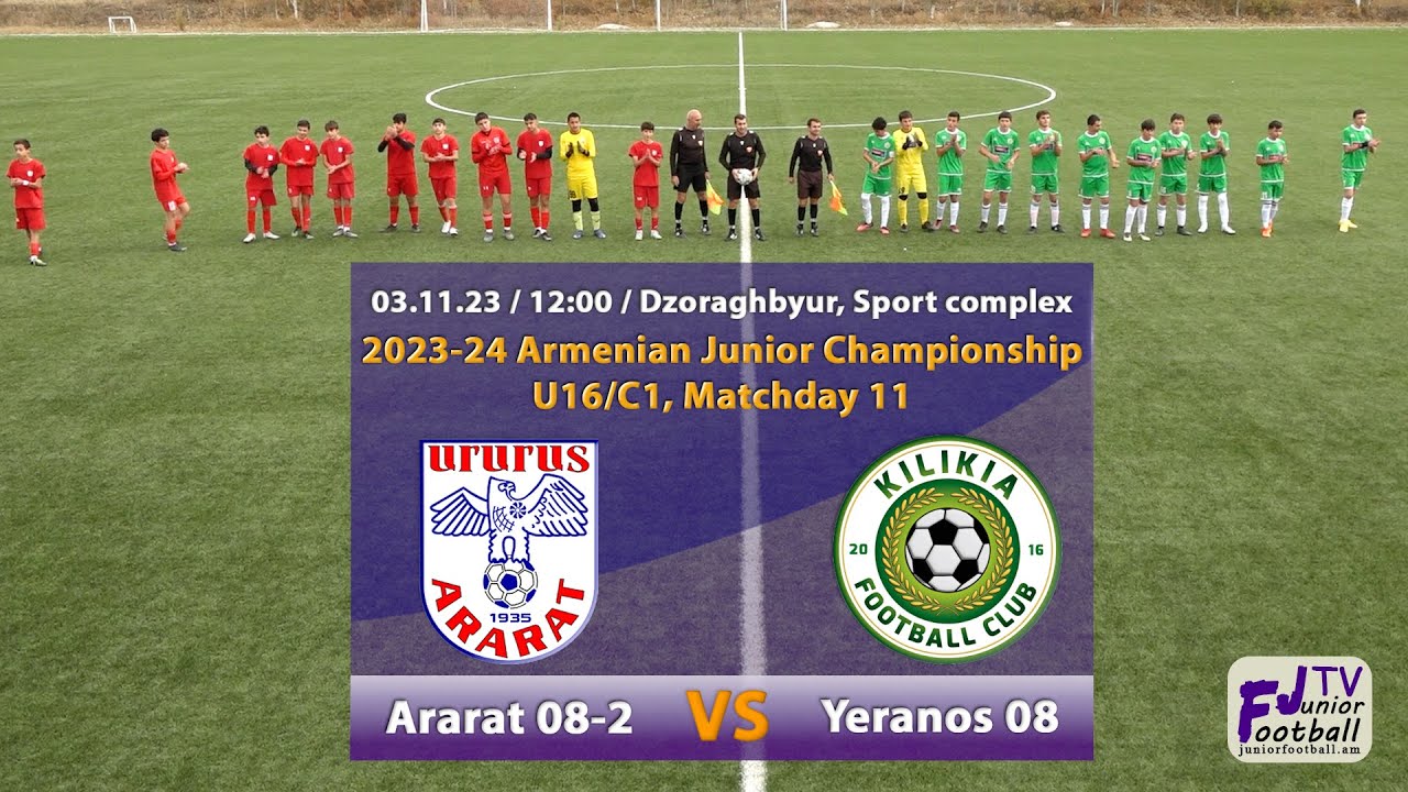 Ararat 08-2 (0-1) Yeranos 08 (03.11.23) 2023-24 AJC U16/C1, Matchday 11