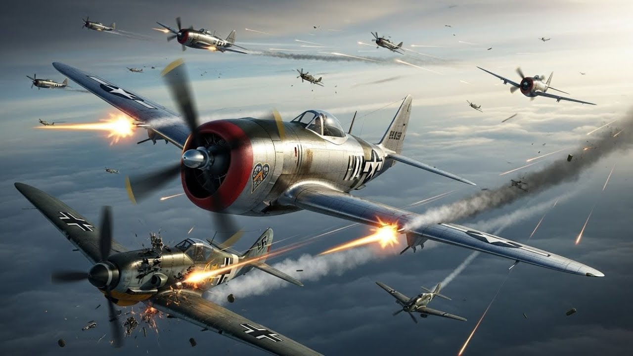 P-47 Thunderbolt: When 8x .50 Cals RAINED LEAD On German Pilots (Luftwaffe Nightmare)