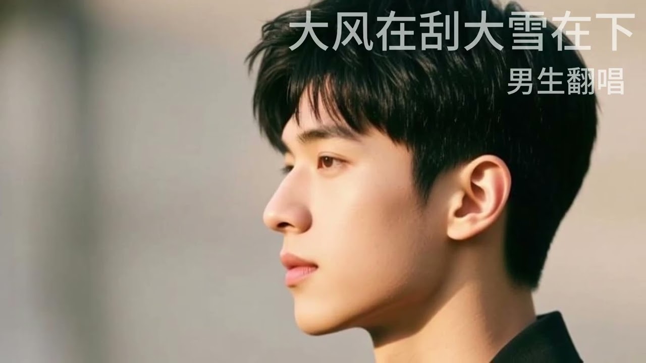 《大风在刮大雪在下》男生翻唱｜风雪中的思念与坚守 #翻唱 #音乐 #动态歌词