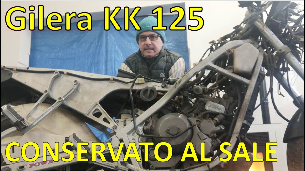 Gilera KK 125 Nero - conservato in salamoia. Una grande sfida ma tornerà come nuovo!