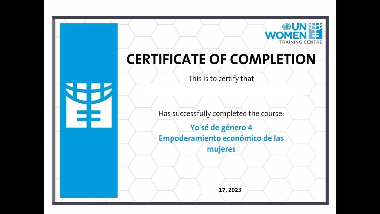 Yo sé de Género Empoderamiento Económico de las Mujeres https://trainingcentre.unwomen.org/