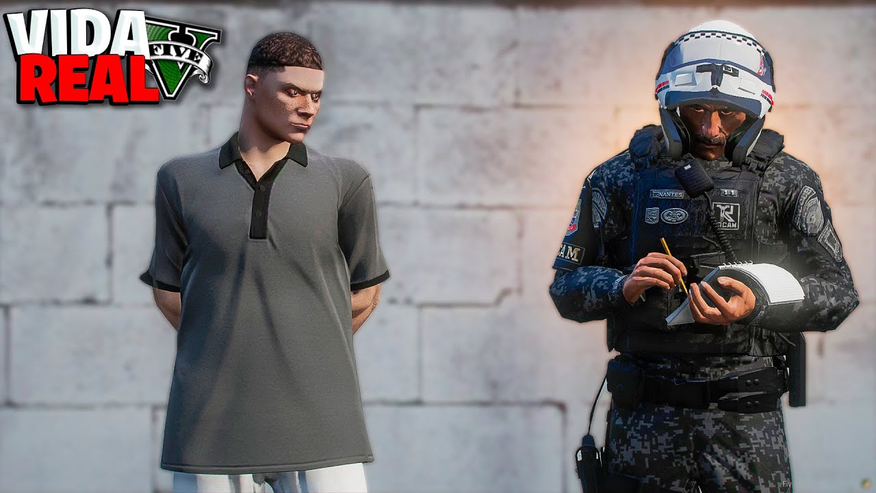 GTA V : VIDA REAL - ESSE POLICIAL PASSOU DO PONTO NO ENQUADRO... - #50