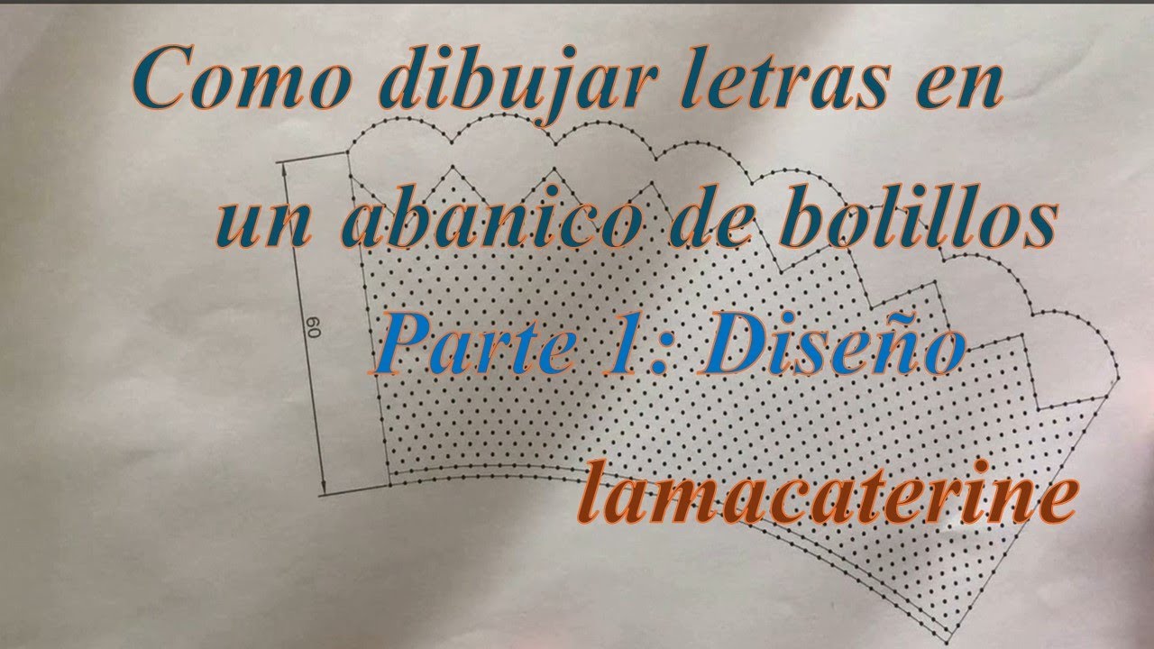 01 Personaliza tu Abanico de Bolillos con Letras de Una Forma Única