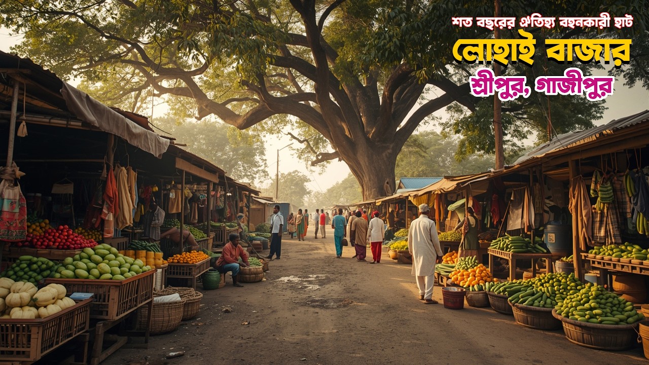 লোহাই বাজার, শ্রীপুর, গাজীপুর | Traditional Village Market in bangladesh | SM  Shohidul