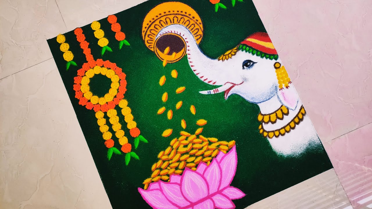 Dhanteras Rangoli || 💰Easy and Unique Dhanteras Rangoli || Dhanteras Special Rangoli