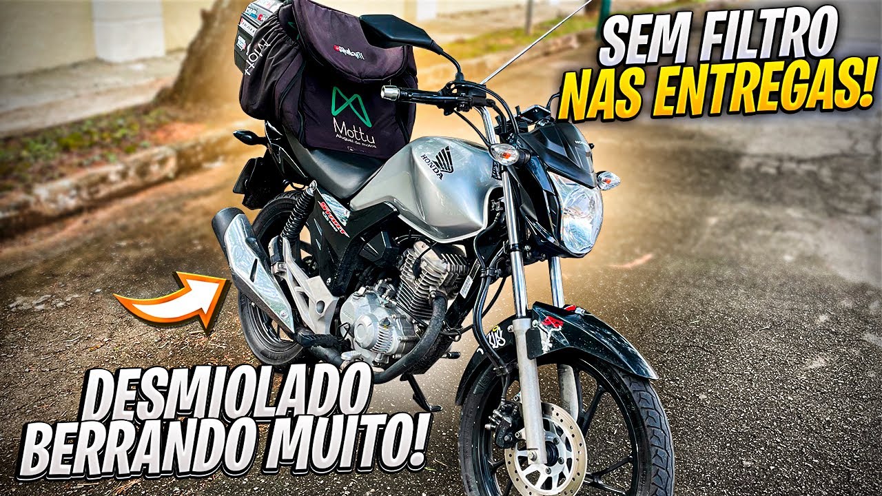 CG160 SEM FILTRO COM DESMIOLADO NAS ENTREGAS DO IFOOD 🔥