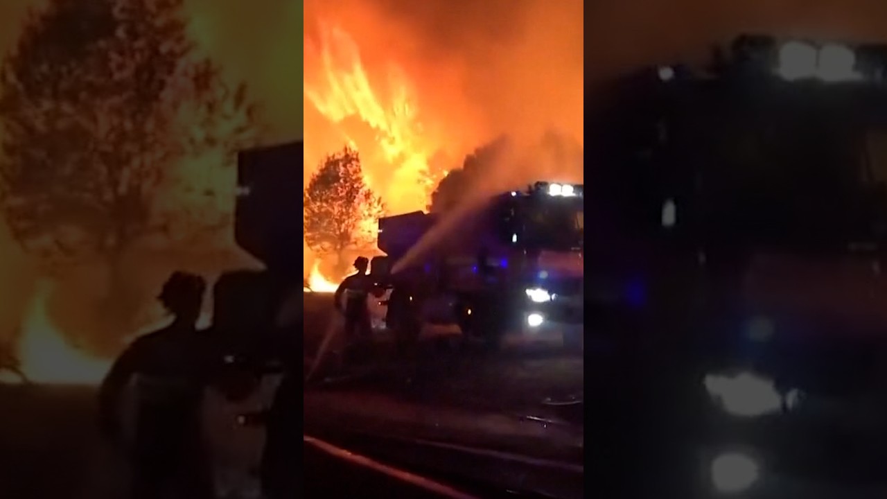 300,000 evacuate as wildfires devastate Spain and France