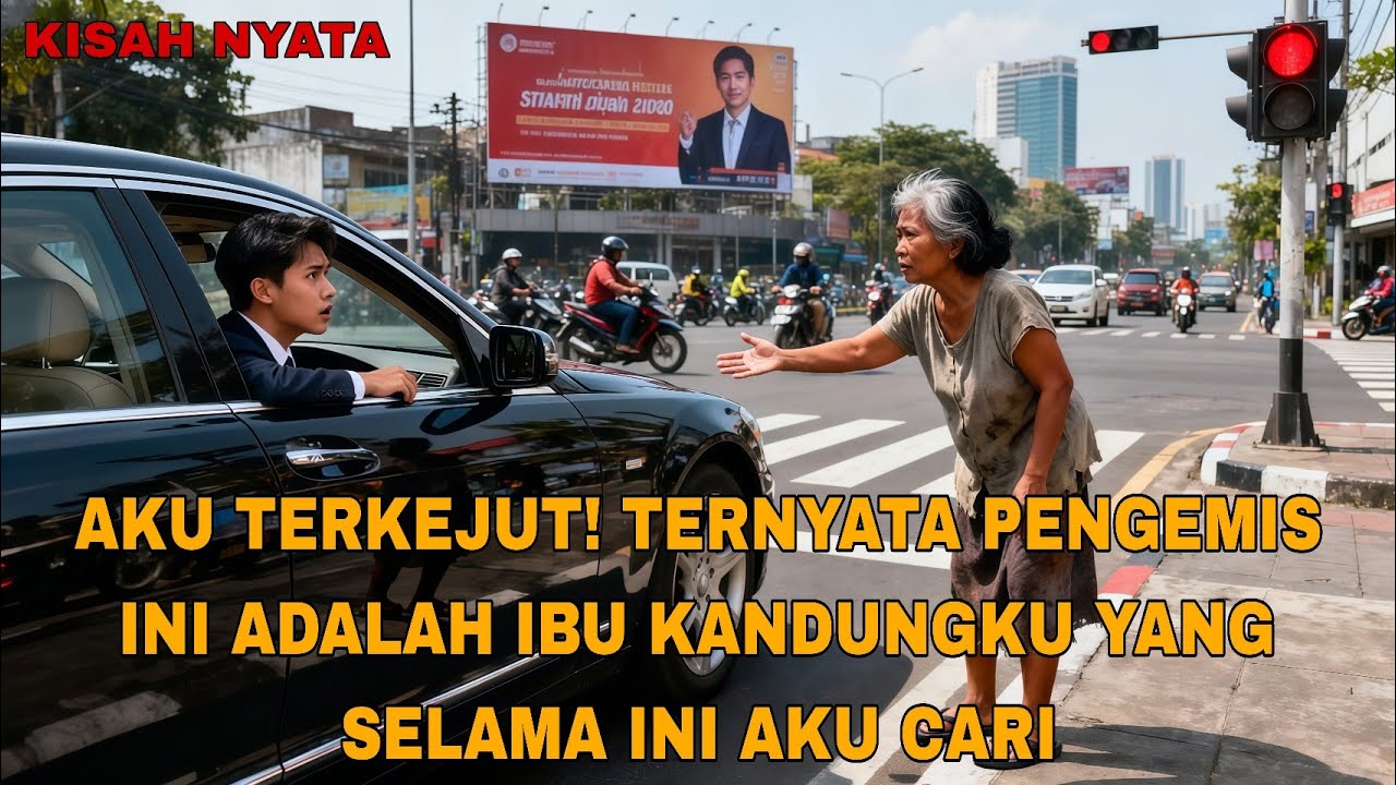 Aku Mengemis di Lampu Merah Sampai Suatu Hari Seorang Miliarder Turun dari Mobil dan Memanggilku Ibu
