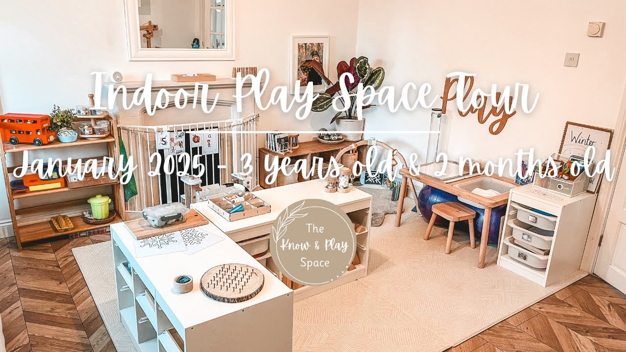 Baby & Preschooler Indoor Play Space - Playroom Tour | January 2025