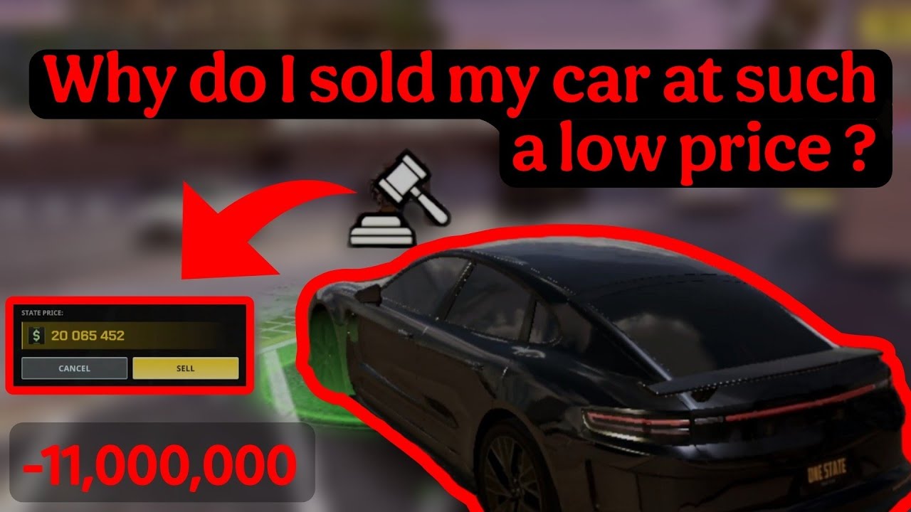 One State RP / Why do i sold my panamera at the state price ?