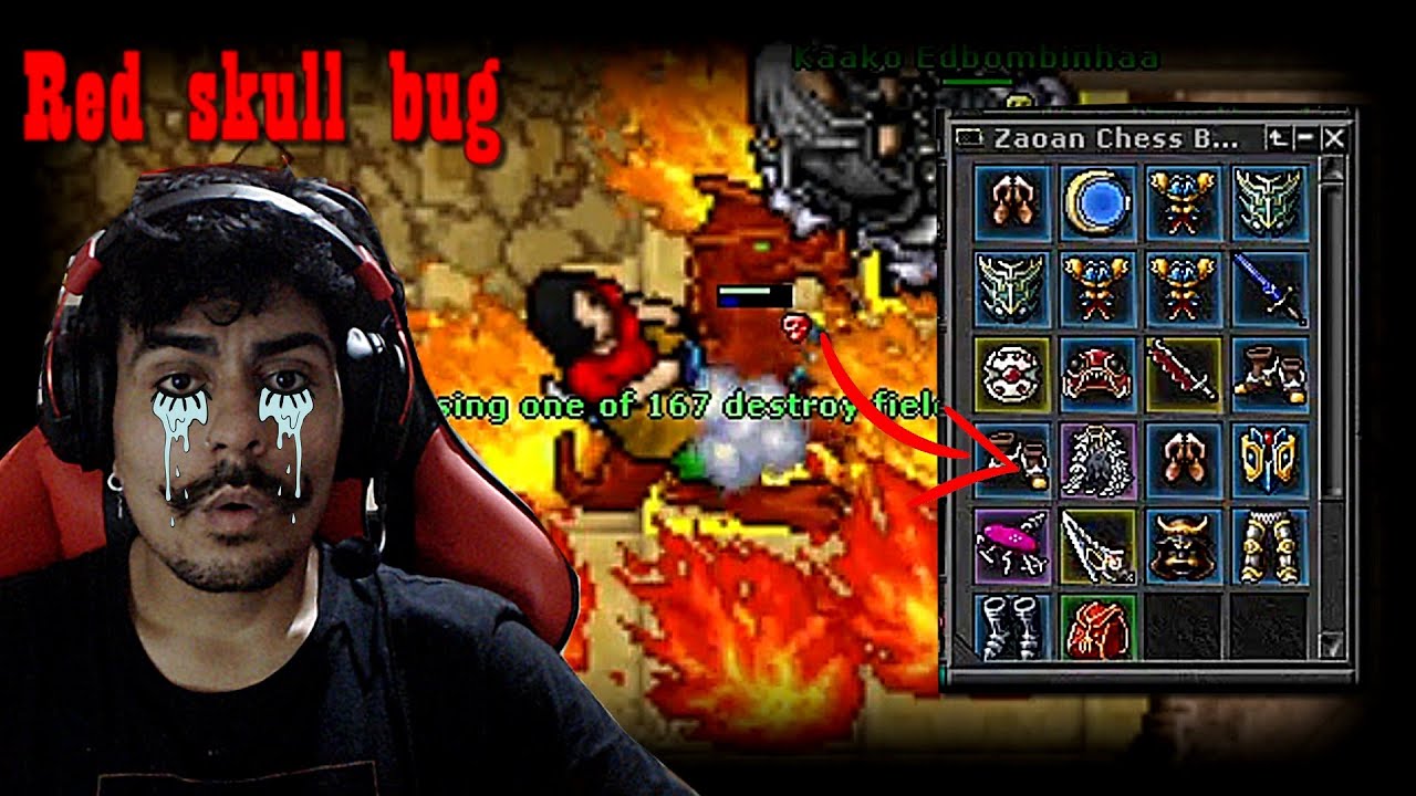 O dia que eu cai no BUG do red skull no TIBIA em 2024 | bigodezerah highlights #27
