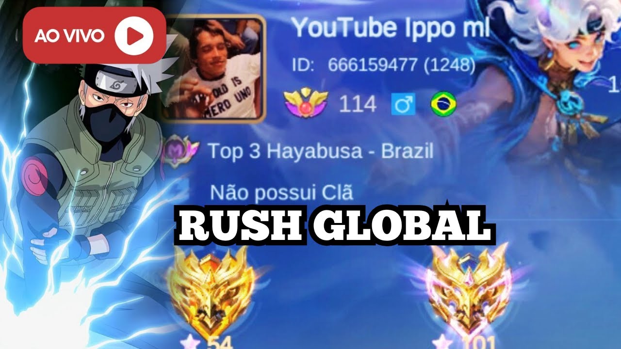 Rushando Global Hayabusa Ao Vivo!! HAYABUSA TOP GLOBAL 23/01