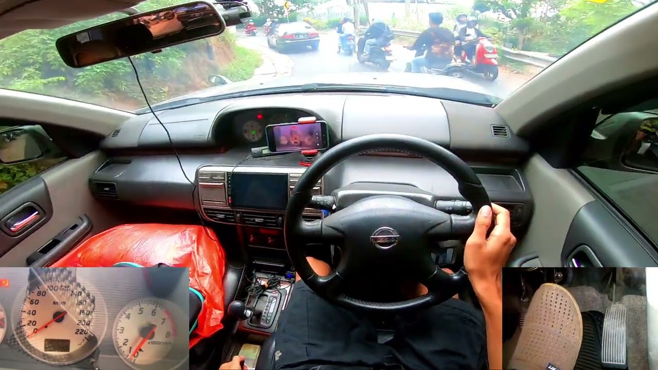 Nissan Xtrail T30 Melahap Tanjakan Jurang Ampel - Mobil Matic di Tanjakan, Perbedaan AC On dan Off
